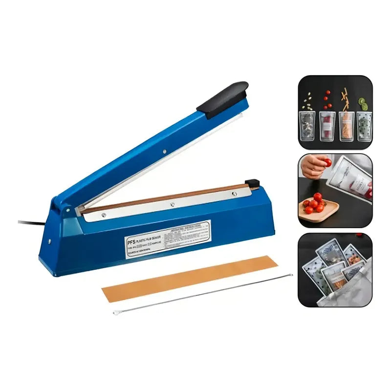 Selladora De Impulso 2rl Modelo 40cm Largo De Sellado 40cm Azul