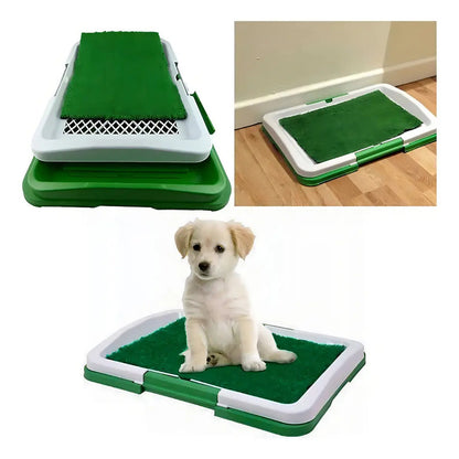 Baño Ecológico Sanitario Mascotas Talla M / Adiestramiento Verde
