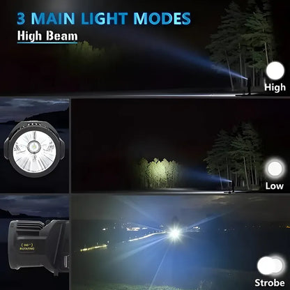 Linterna Multifuncional Solar Reflector Recargable Led W5167 Color De La Luz Blanco