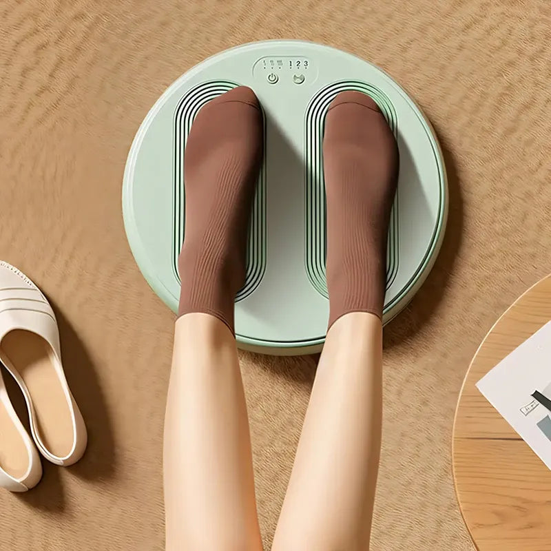 Masajeadora Eléctrica Malltradecl Para Pies Con Calor Y 3 Niveles Usb Verde