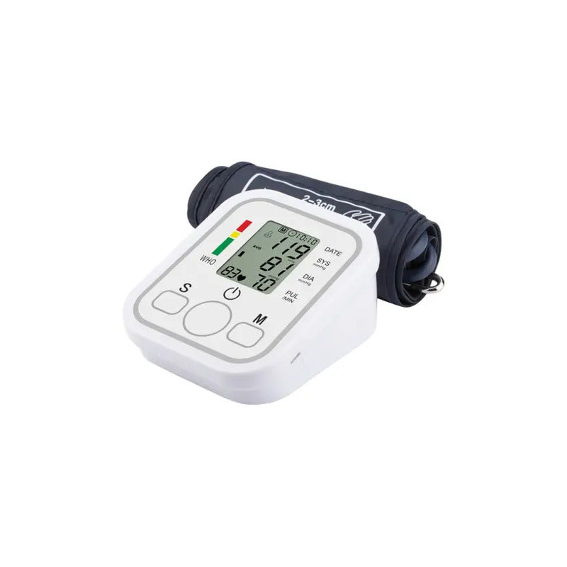 Tensiómetro Digital De Brazo Medidor Presion Arterial Pulso Color Blanco