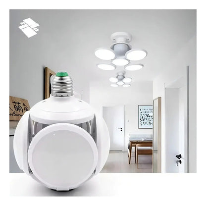 Ampolleta Forma De Pelota Ufo 28w Angulo Ajustable Luz Blanco Frío