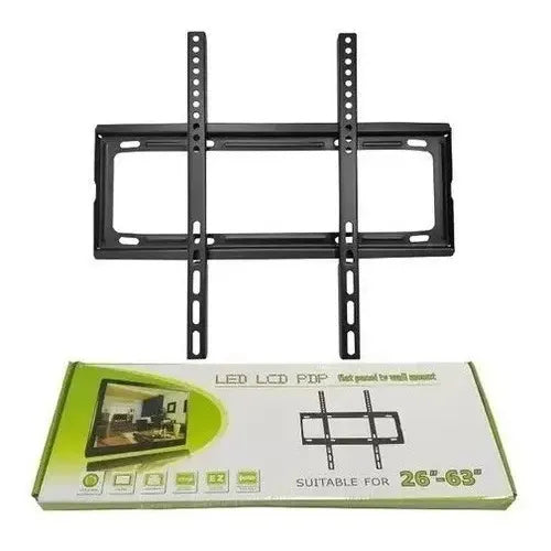 Soporte Tv Pared Muro Lcd Led Fijo 26 A 63 Pulgadas 50kg Color Negro