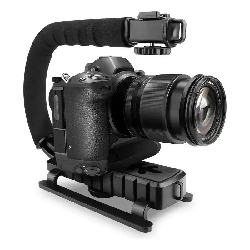 Estabilizador De Cámara De Video Soporte De Teléfono Ay-49u Color Negro