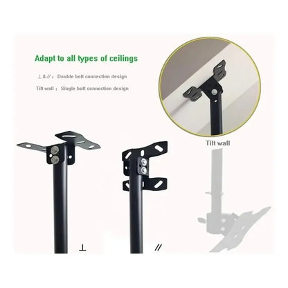Soporte Tv Techo O Pared Ajustable Base 26 A 60 / 225004 Color Negro