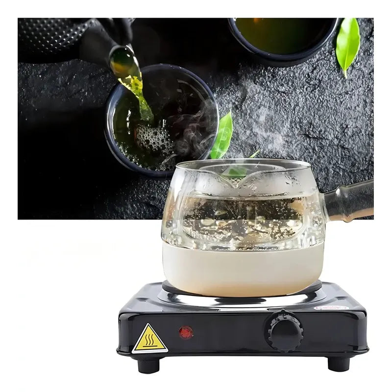 Anafe Cocina Eléctrica Simple Plato 1 Hornalla 1000w A/inoxi Color Negro