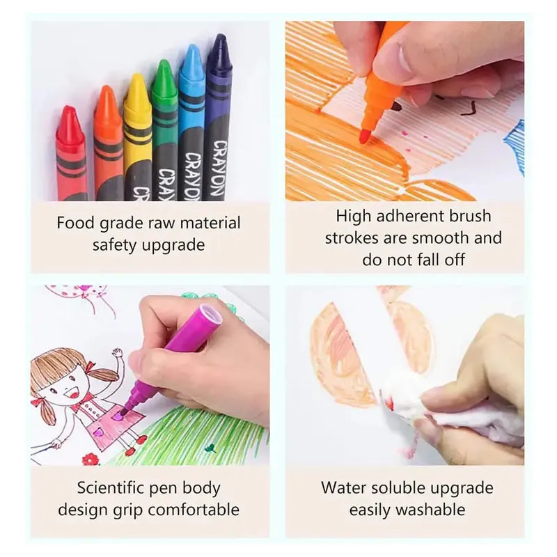 Maletín De Arte Artist Kit 180 Piezas Con Lápices Colores Y Acuarelas Multicolor
