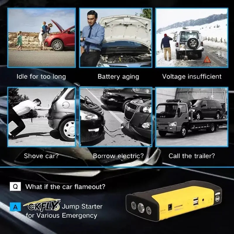 Partidor De Auto Batería Powerbank + Compresor 12v / 209009