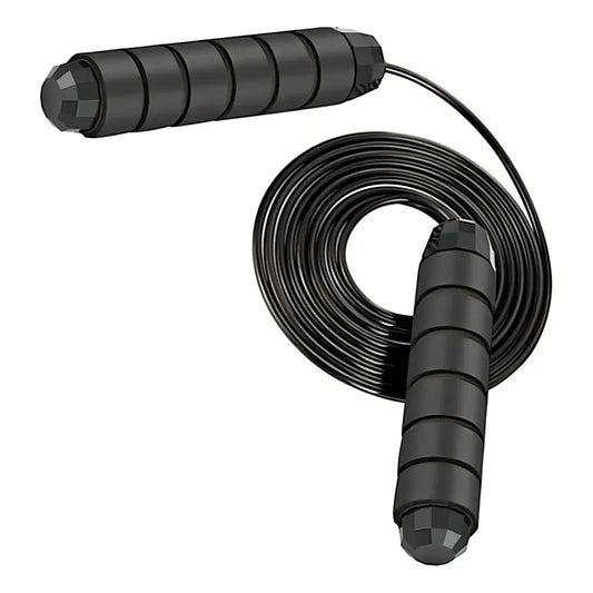 Cuerda Para Saltar Cardio Crossfit Deporte Velocidad Color Negro