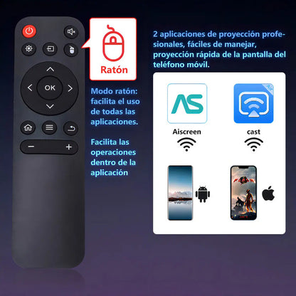 Proyector Mini Casa De Los Deseos Smart Tv Proyector Portatil 9000lm Blanco