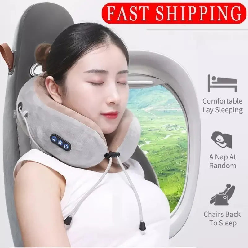 Masajeador Almohada Eléctrico Cuello Cervical Recargable