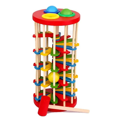 Pega Topo De Madera Con Martillo Juego Didactico Para Niños Madera