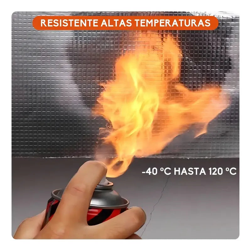 Adhesivo Cinta Tapagotera Techo Sellador Impermeabl 5cm X 5m Plateado