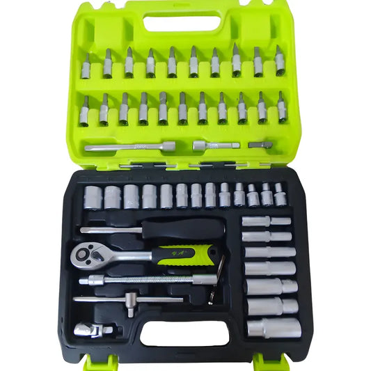 Caja De Herramientas Va! Set 53 Piezas Acero Carbono Verde Lima