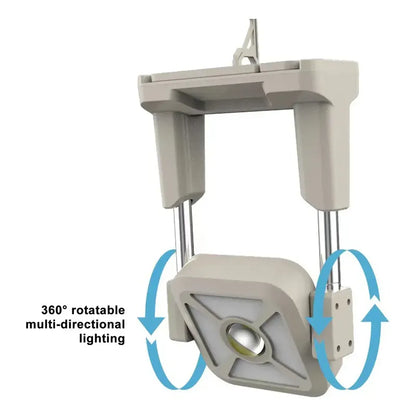 Reflector Luz Solar Multifuncional Usb Para Trabajo Beige Blanco Frío
