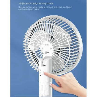Miniventilador Super Usb Con Clip Silencioso 3 Velocidades Acero Blanco 49 Cm Plástico