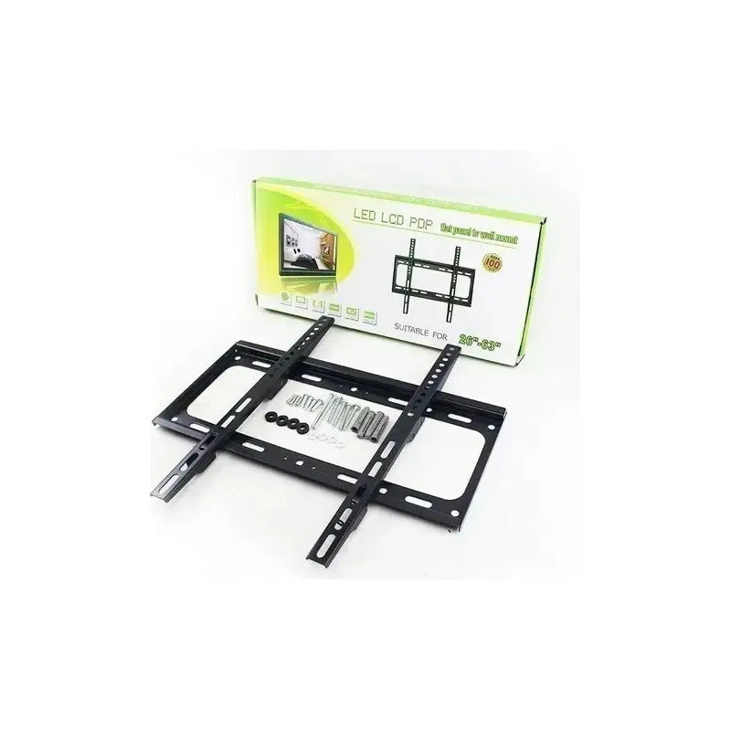 Soporte Tv Pared Muro Lcd Led Fijo 26 A 63 Pulgadas 50kg Color Negro