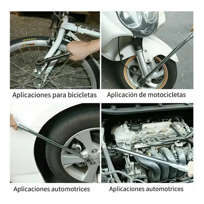 Torquímetro Profesional 1/2 Traba Regulable Precisión 2.9 A 21 Kg Herramienta Ajuste Torque Con Estuche Mecánico Taller Auto Moto Automotriz Trinquete Seguro Medidor Cromado Fijo Plateado
