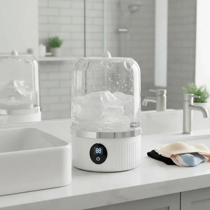 Mini Lavarropas Portátil De Carga Superior Para Ropa Delicada Y Bebé Con Usb Blanco