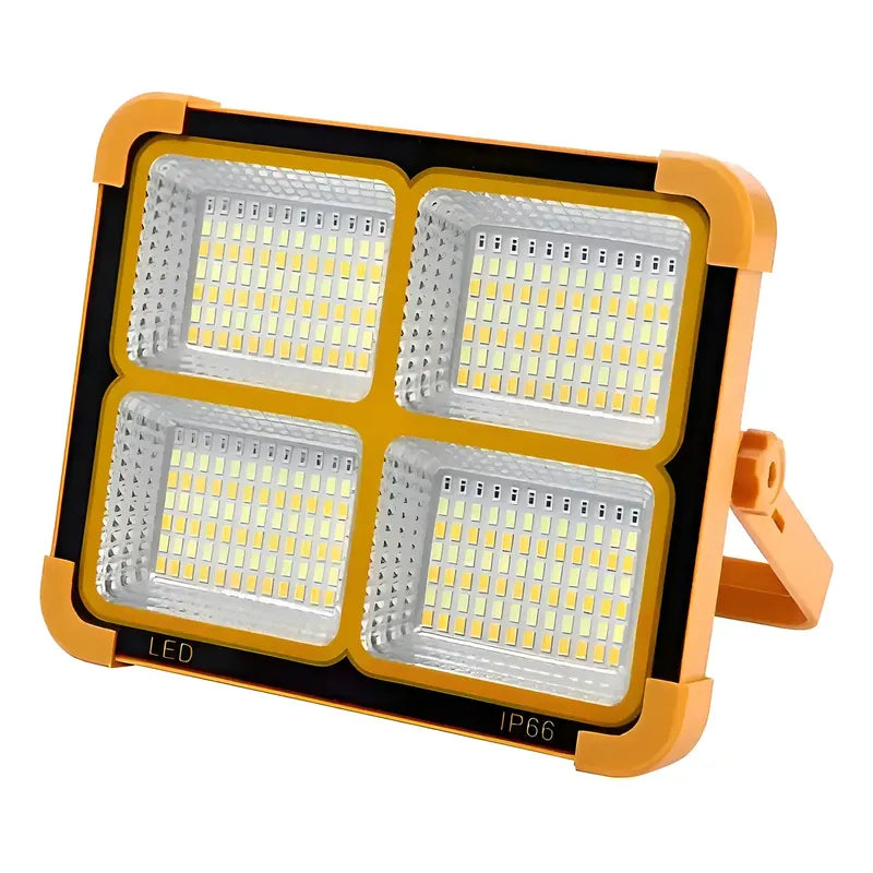Lampara De Emergencia Foco Solar Recargable Led Camping Reflectores Roro Naranja