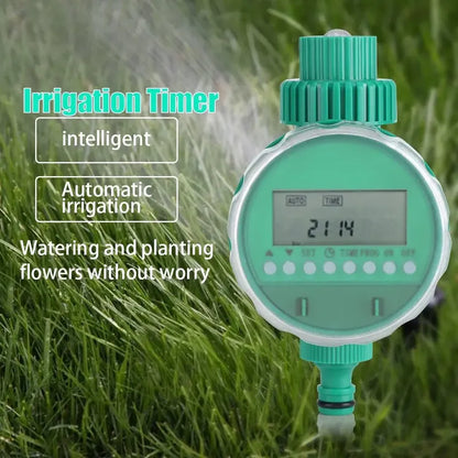 Temporizador Automático De Riego Digital Ejoyous Con Pantalla Y Batería Verde