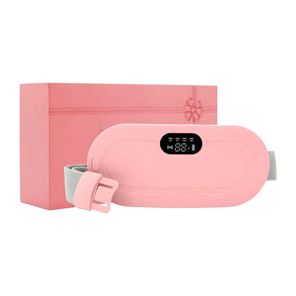 Cinturón Eléctrico De Masaje Y Bolsa Térmica Para Aliviar Cólicos Menstruales Slim Company 3 Intensidades De Calor Y 4 Modos De Vibración Terapia Térmica Ajustable Recargable Rosa