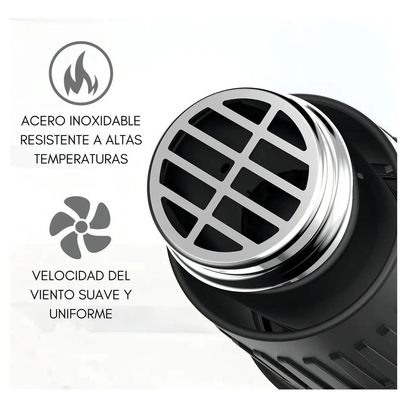 Pistola De Calor Aire Caliente 2000w 300-520 °c Magicstore Azul