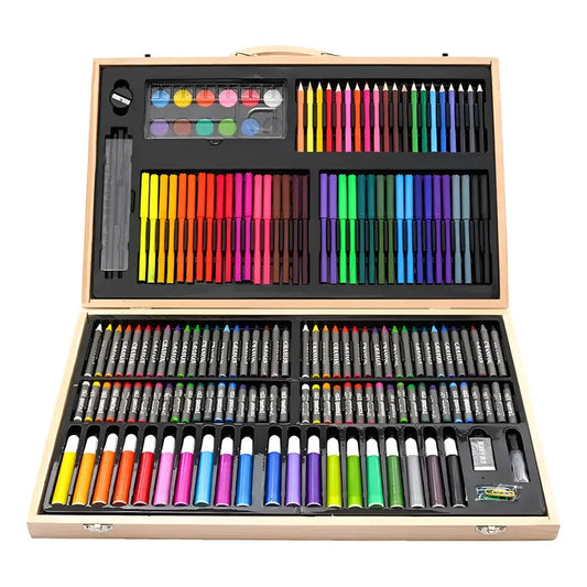 Maletín De Arte Artist Kit 180 Piezas Con Lápices Colores Y Acuarelas Multicolor