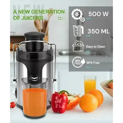 Exprimidor Eléctrico Raf R.2805 500w 350ml Para Frutas Y Verduras Duras Negro