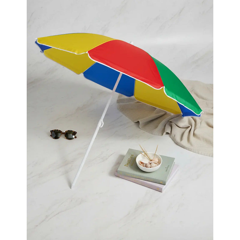Sombrilla Quitasol Paragua 180cm Sombrilla Playa Uv Sol Quitasol Playa Sombrilla Plegable Sombrillas Quitasoles Qatarshop Parasol Multicolor Colorido
