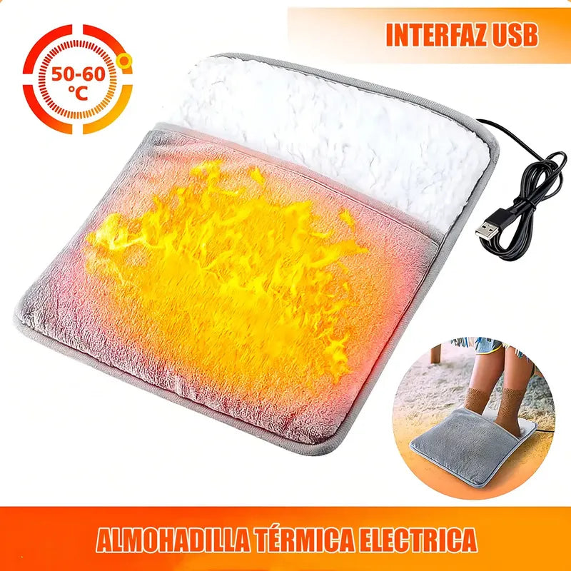 Calienta Pies Eléctrico Arcashopping Usb Para Casa U Oficina Gris