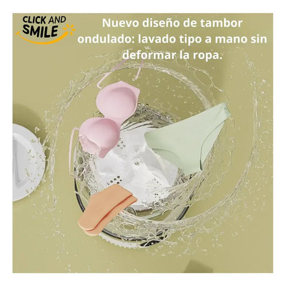 Mini Lavarropas Portátil De Carga Superior Para Ropa Delicada Y Bebé Con Usb Blanco
