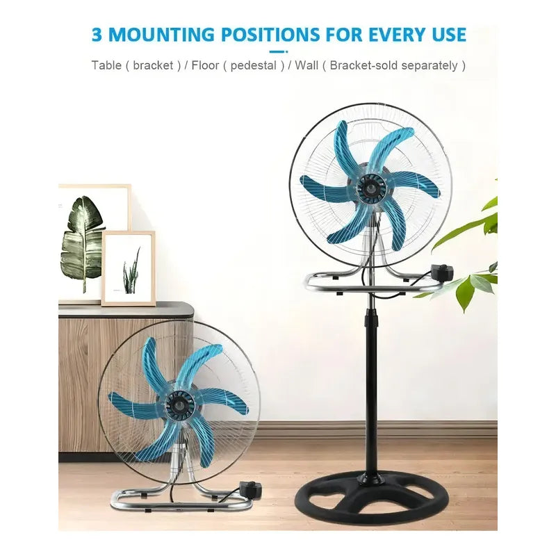 Ventilador Industrial Metalico 18 Alta Potencia 2 En 1
