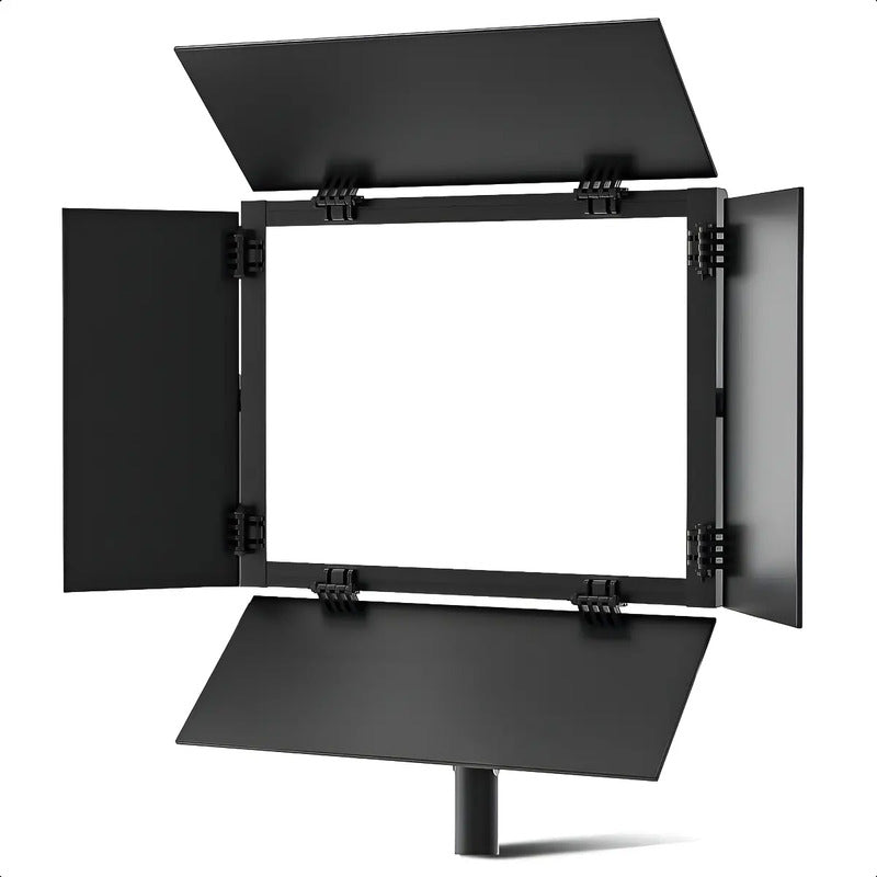 Panel Led Arcashopping Regulable Para Fotografía Y Video, 2500k A 6500k Negro Blanco Cálido