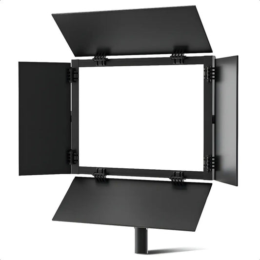 Panel Led Arcashopping Regulable Para Fotografía Y Video, 2500k A 6500k Negro Blanco Cálido
