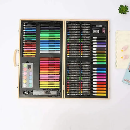 Maletín De Arte Artist Kit 180 Piezas Con Lápices Colores Y Acuarelas Multicolor