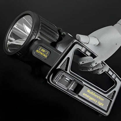 Linterna Multifuncional Solar Reflector Recargable Led W5167 Color De La Luz Blanco