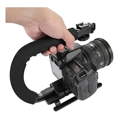 Estabilizador De Cámara De Video Soporte De Teléfono Ay-49u Color Negro