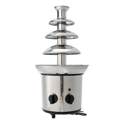 Cascada Fuente Chocolate Fondue 4 Niveles Acero Inoxidable C Color Plateado