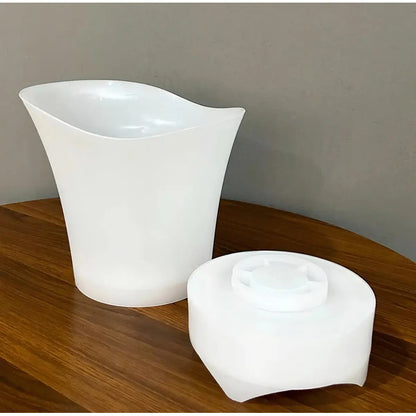 Hielera Parlante Cubetera Led Rgb Bluetooth Grande 5l Color Transparente Ice Bucket