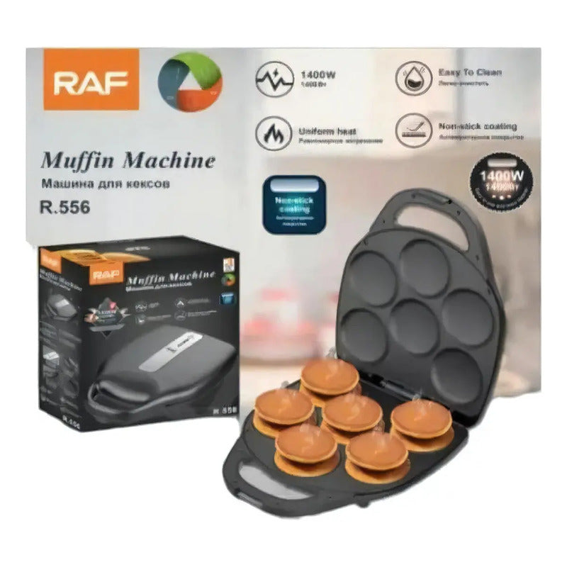 Máquina De Muffins Mini Panqueques Arepas Huevos Pasteles Color Negro