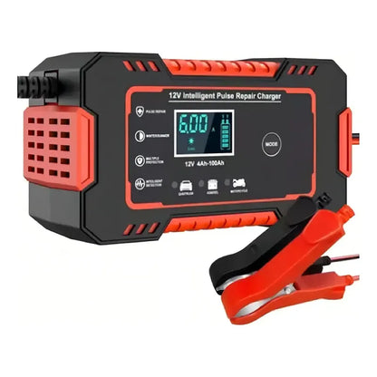 Cargador Inteligente Baterías 12v Autos Y Motos 6a Pantalla Digital