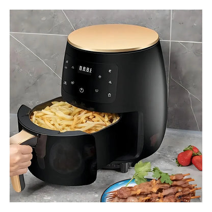 Freidora Aire Airfryer Digital 6 Litros Sin Aceite Color Negro, Verder, Rojo