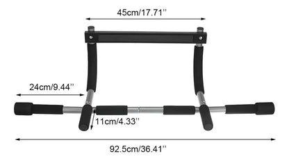Barra Ejercicio Multifuncional Puerta Abdominales Flexiones Color Negro Ejercicios Fitness Multifunción Muscular