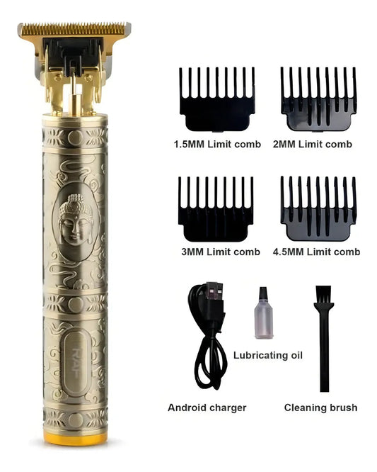 Maquina De Cortar T9 Dorado Pelo Recortadora Patillera Vintage Dragon