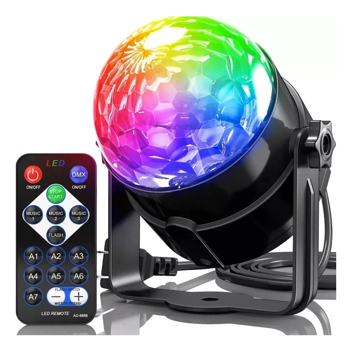 BOLA LUCES LED LASER TIPO DISCO